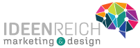 Logo im Querformat von ideenreich marketing & design - der werbeagentur aus neudrossenfeld zwischen Kulmbach und Bayreuth in Oberfranken